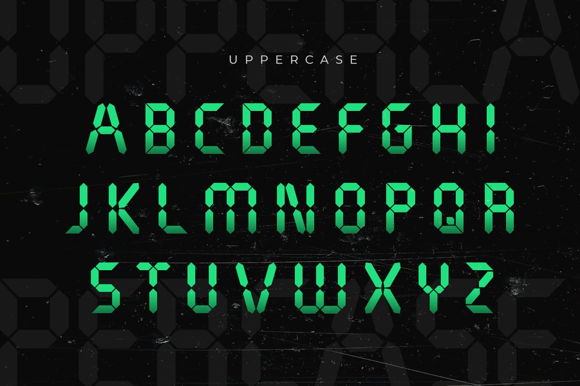 Segmenta - Futuristic Segment Font