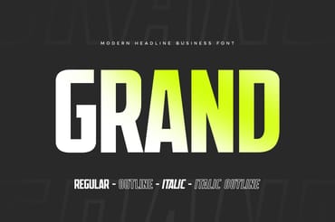 Grand - Headline Business Font