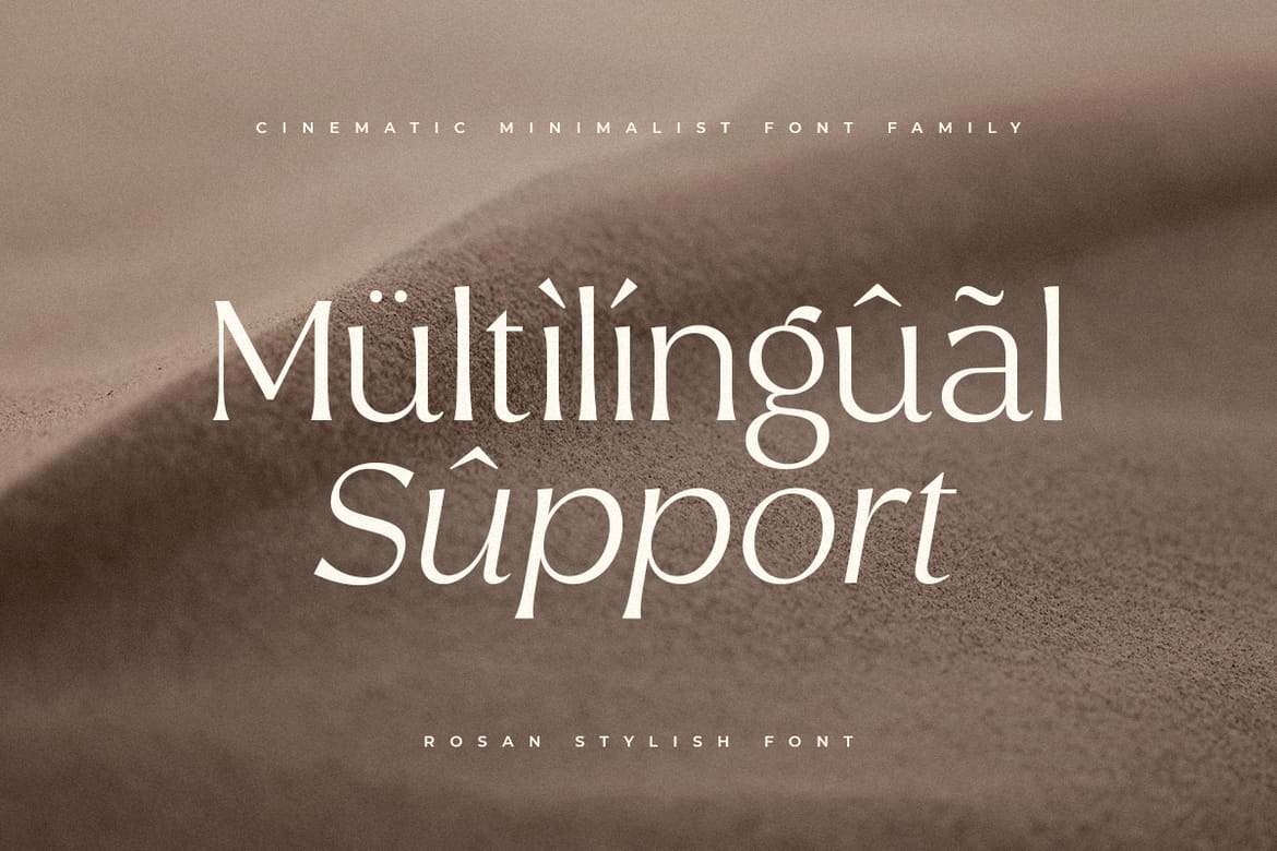 Rosan Stylish - Minimalist Font