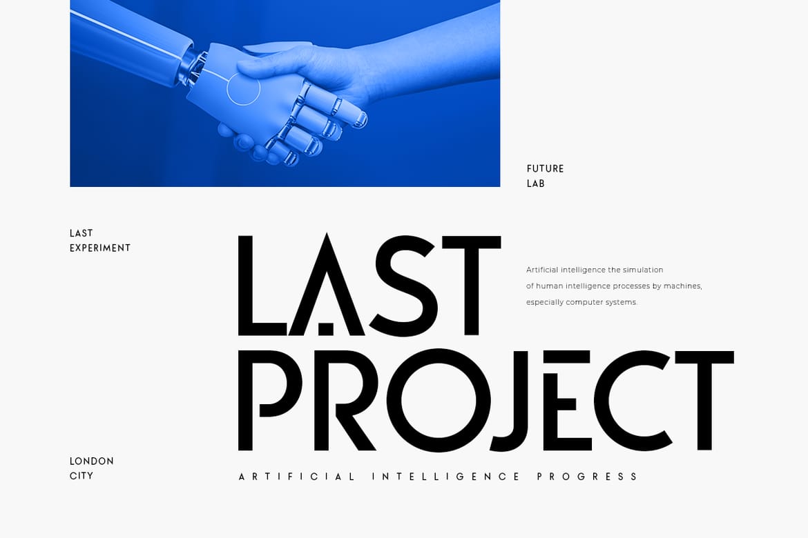 Aquarium - Modern Futuristic Font