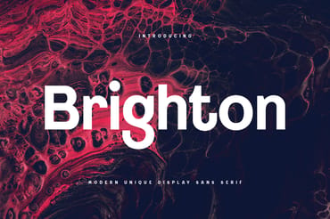 Brighton - Modern Unique Sans Serif