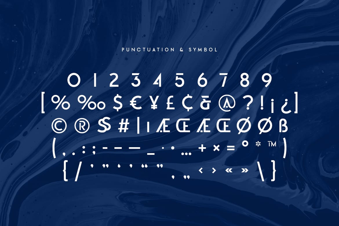 Aquarium - Modern Futuristic Font