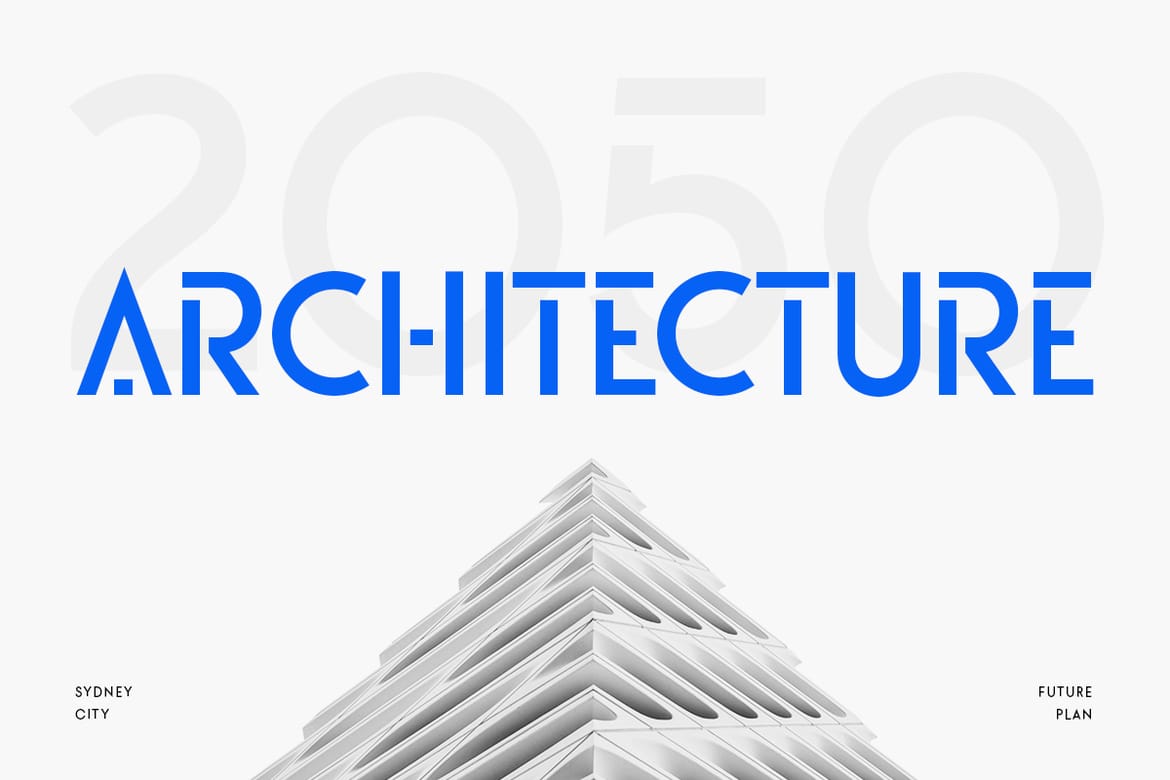 Aquarium - Modern Futuristic Font