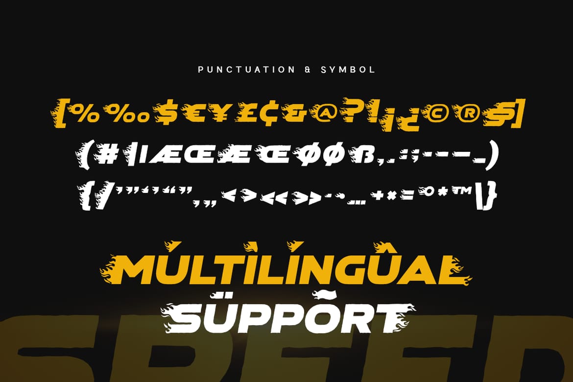 Speed - Futuristic Modern Sport Font