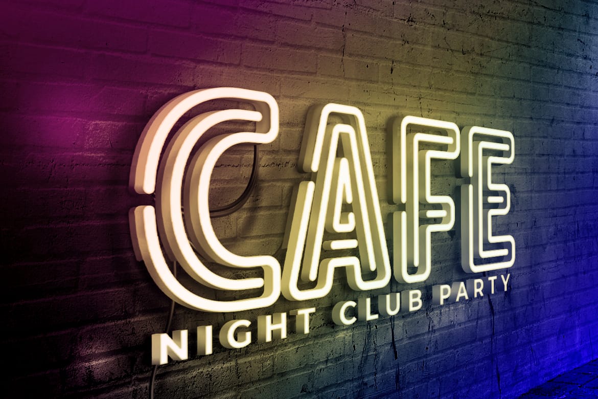 Party - Modern Fun Neon Font