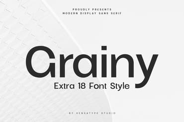 Grainy – Modern Display Sans Serif