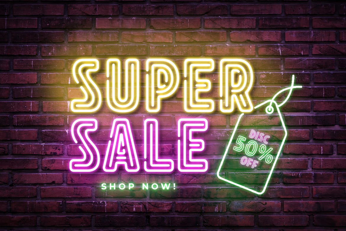 Party - Modern Fun Neon Font