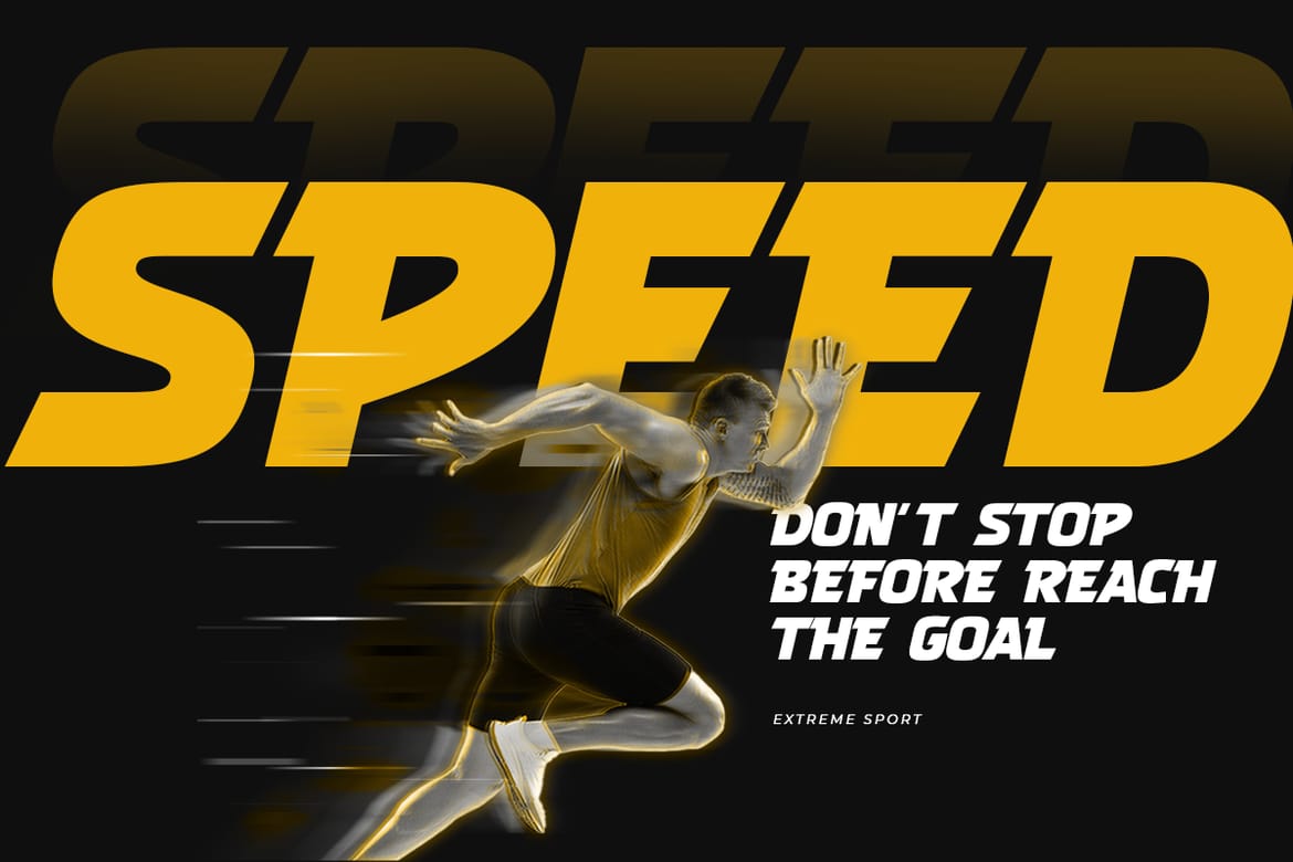 Faster - Racing Modern Logo Font