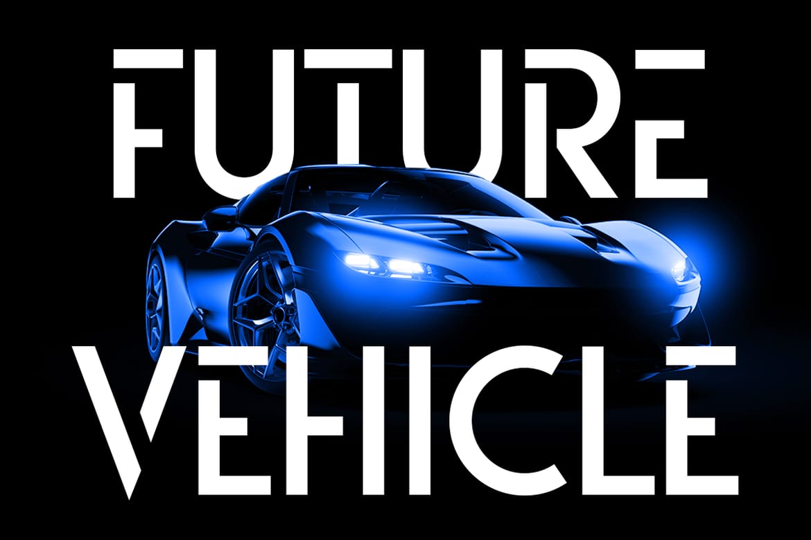 Aquarium - Modern Futuristic Font