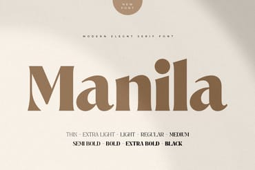Manila – Modern Elegant Serif Font
