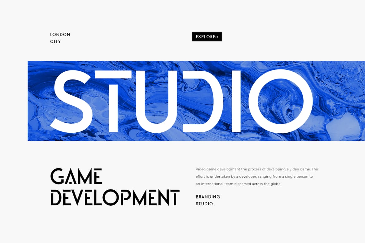 Aquarium - Modern Futuristic Font