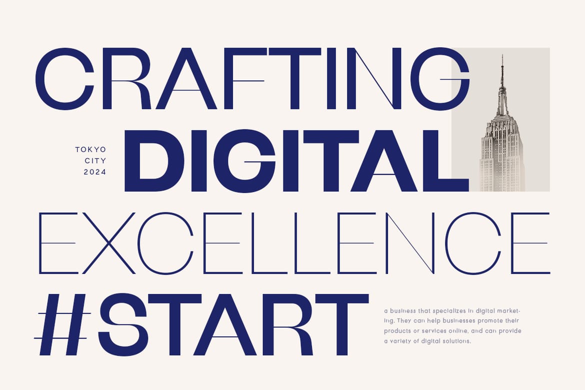 Remake - Modern High Contrast Font