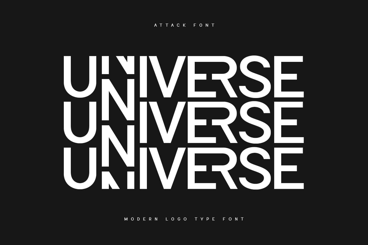 Attack - Corporate Logo Font