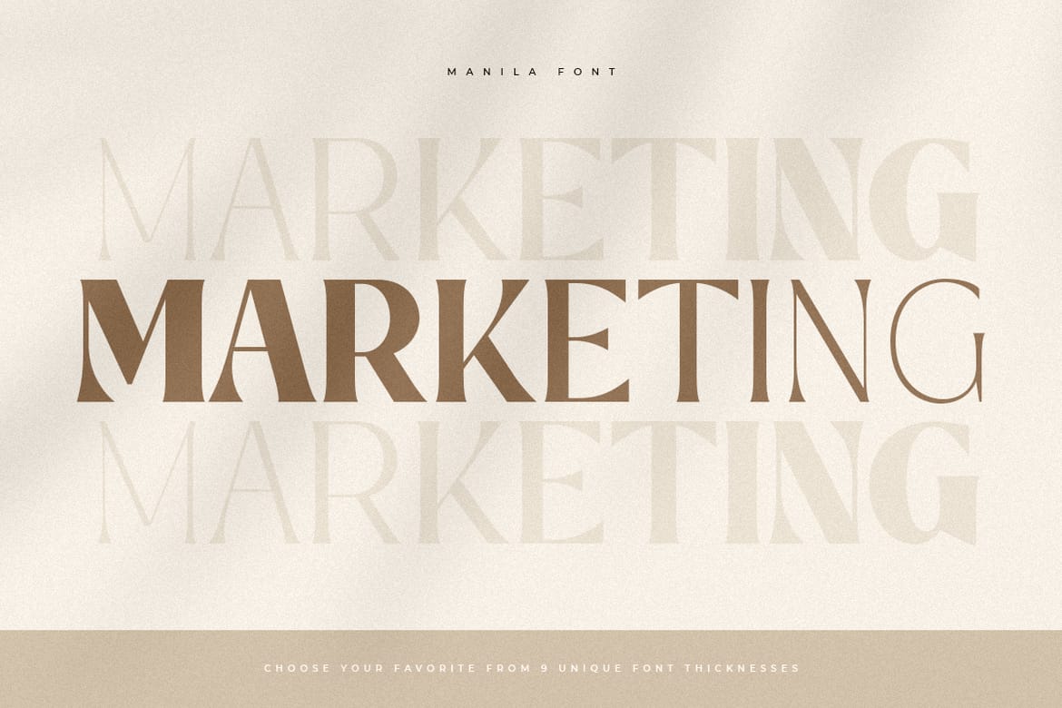 Manila – Modern Elegant Serif Font