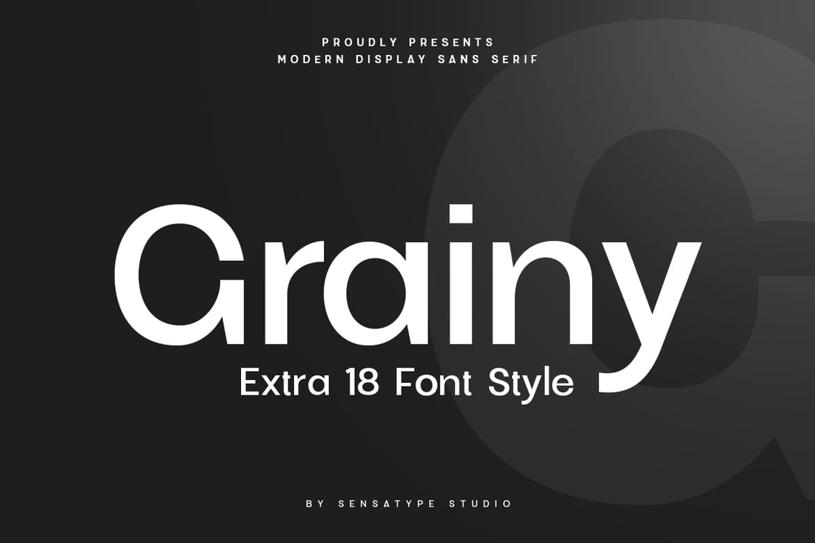 Grainy – Modern Display Sans Serif