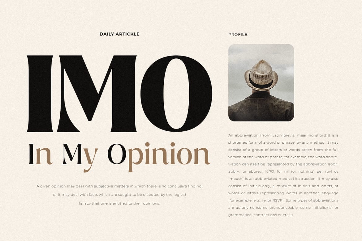 Manila – Modern Elegant Serif Font
