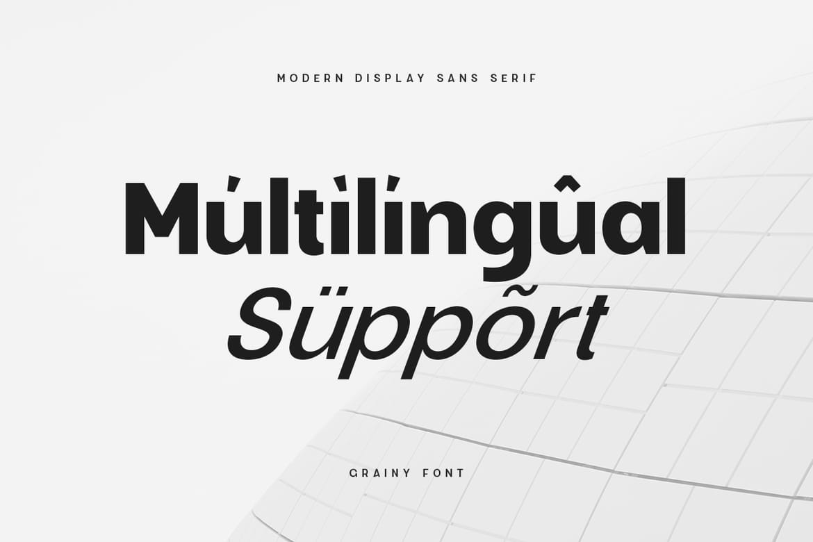 Grainy – Modern Display Sans Serif
