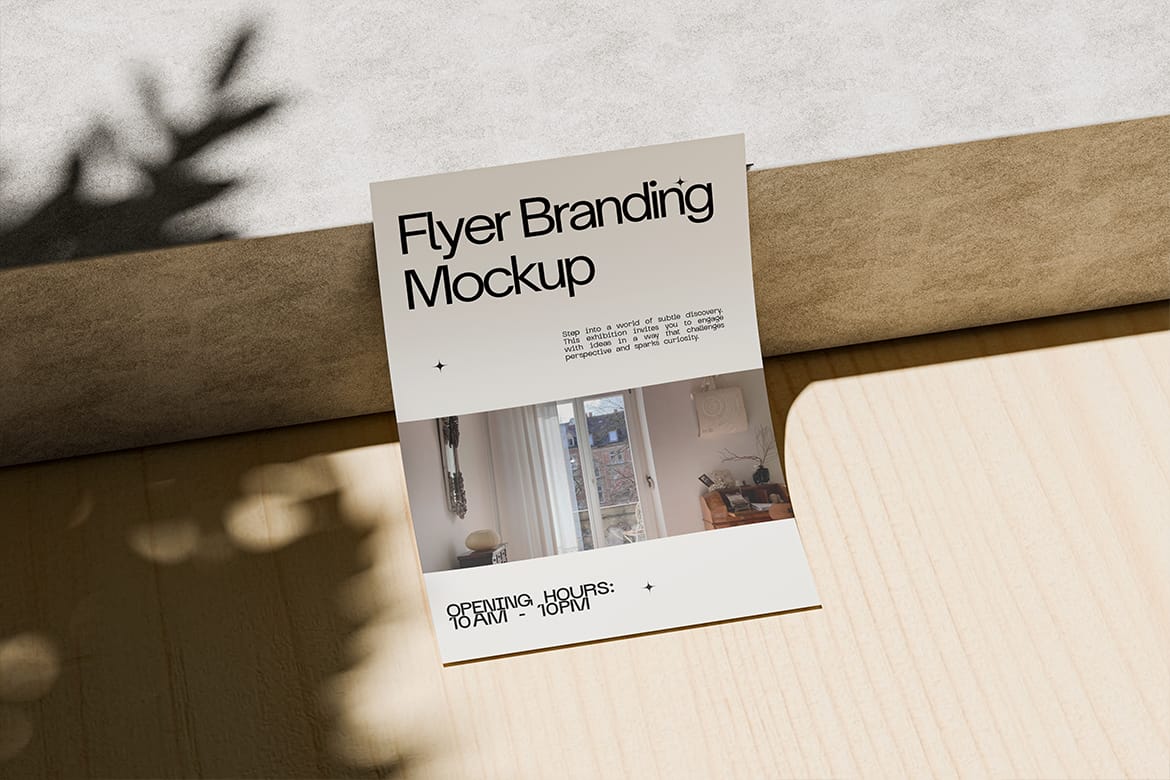 Realistic Flyer Branding Mockup 