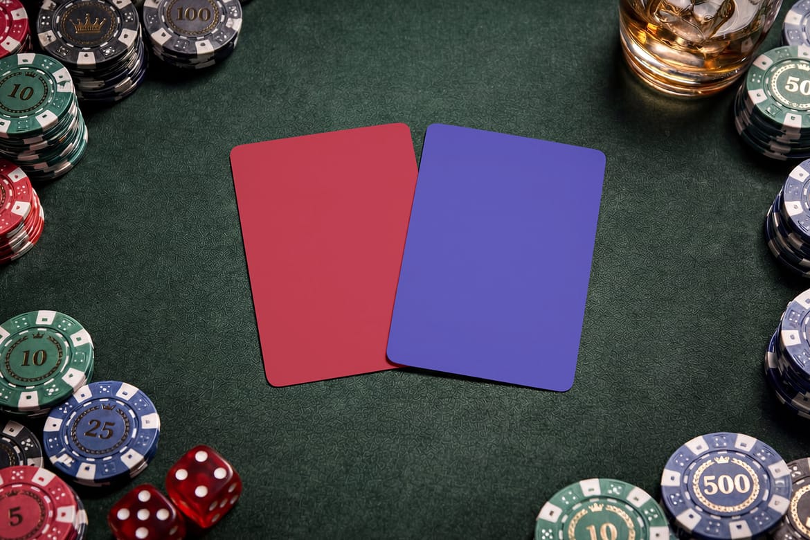 Poker Playing Cards Mockup