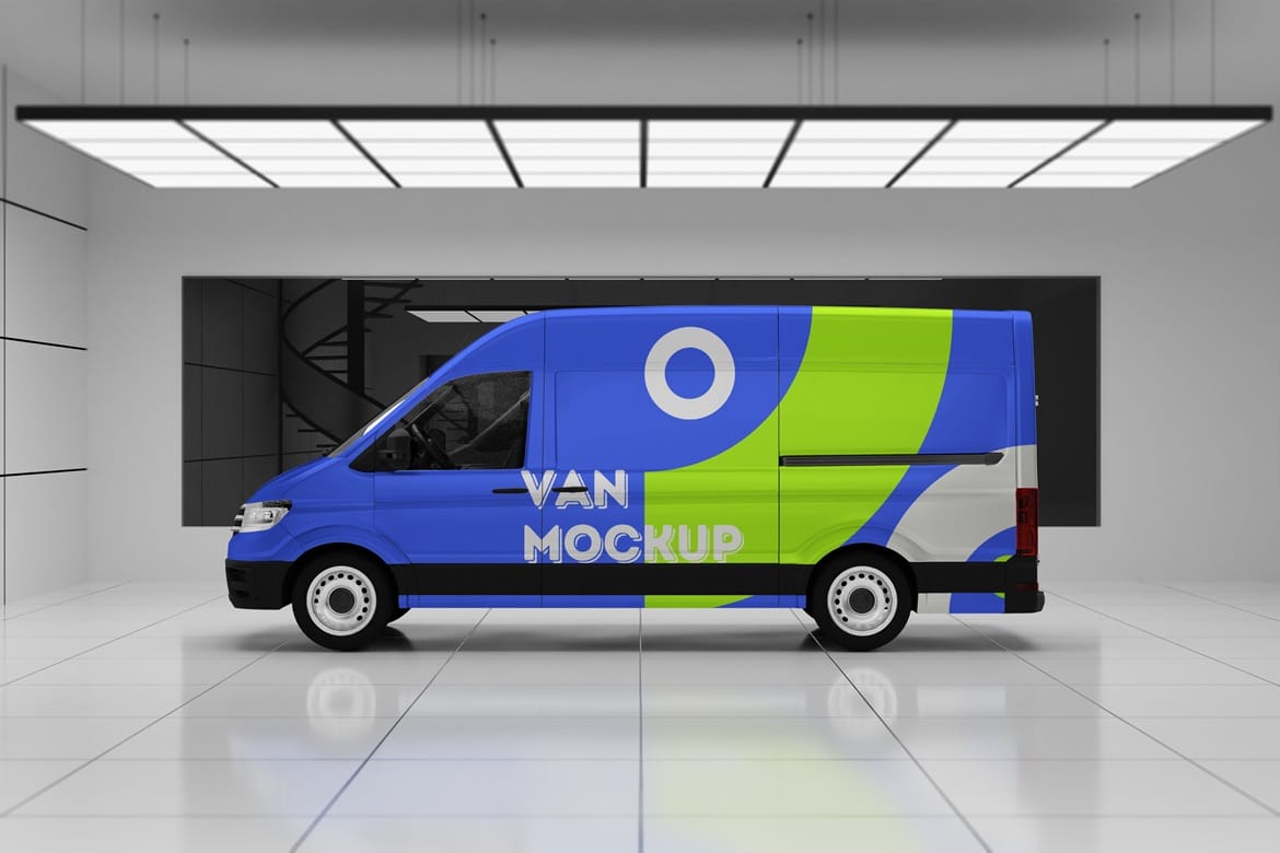 High Quality Van Mockup