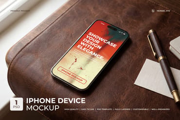 Premium iPhone Device Mockup