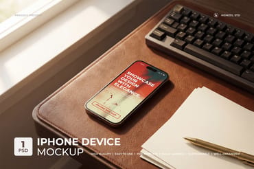 Premium iPhone Device Mockup