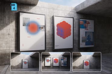 Vertical Billboard Mockup