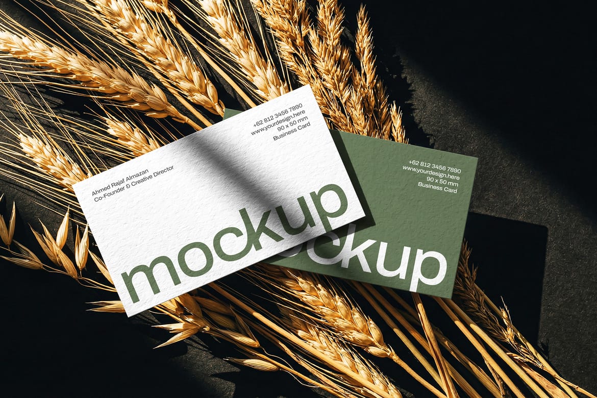 Professional Business Card Mockup Bundle – Realistic Hands Holding Scenes