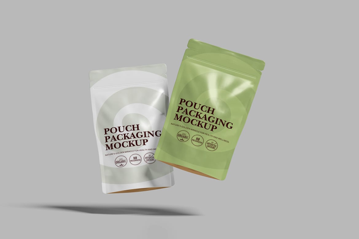  Pouch Packaging Mockup