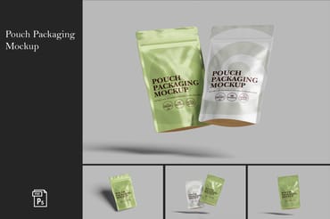  Pouch Packaging Mockup