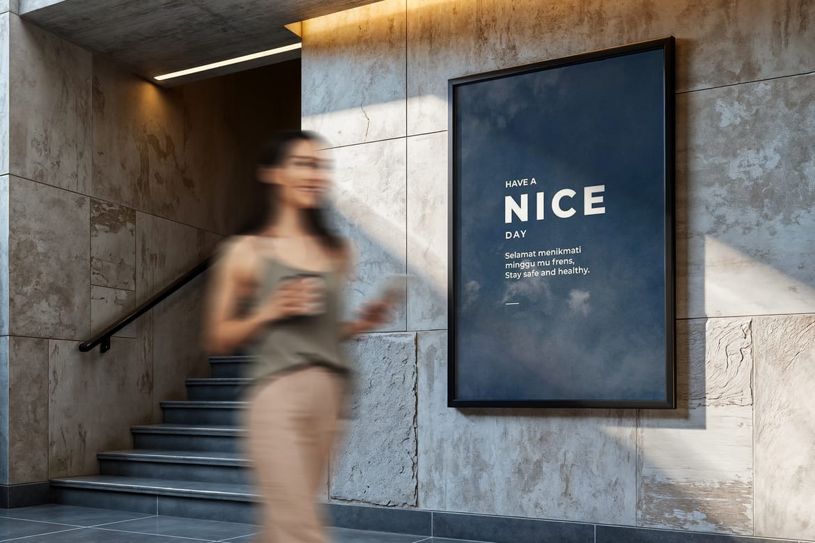 Underground Wall Poster Mockups