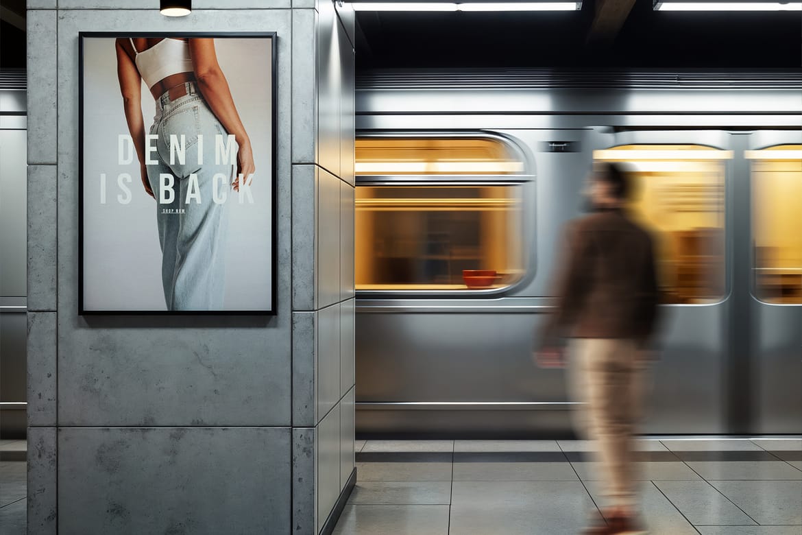 Underground Wall Poster Mockups