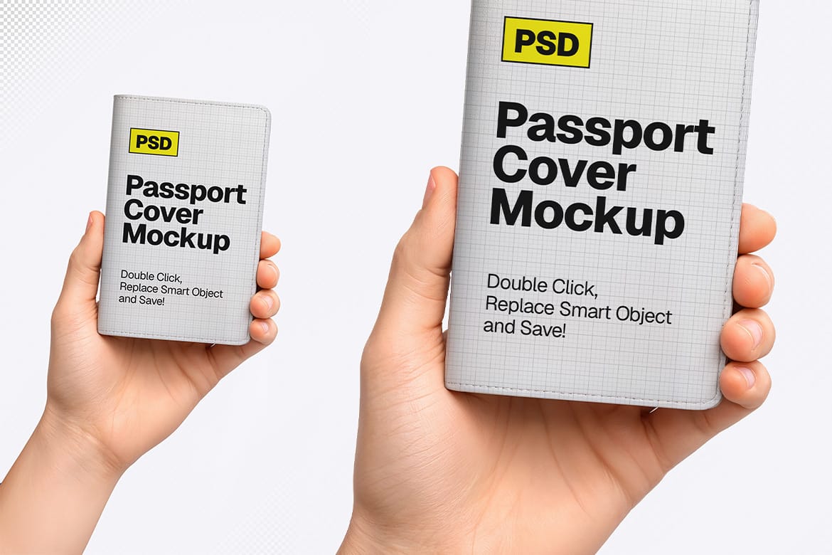 Hand-Held Product & Device Mockup Bundle – 12 PSD Scenes