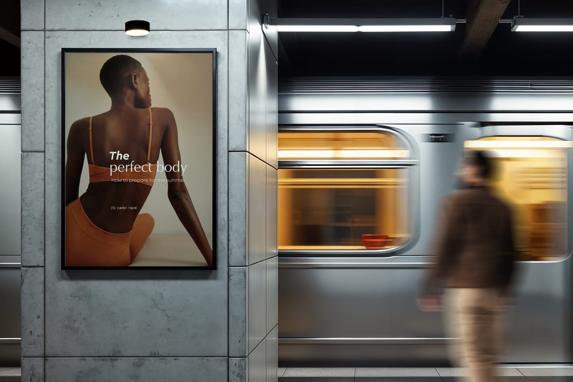 Underground Wall Poster Mockups