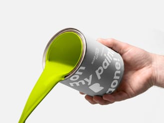 Paint Bucket Free Mockup