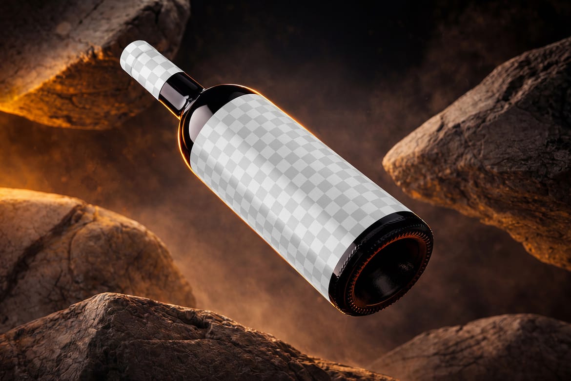 Wine Bottle Mockup