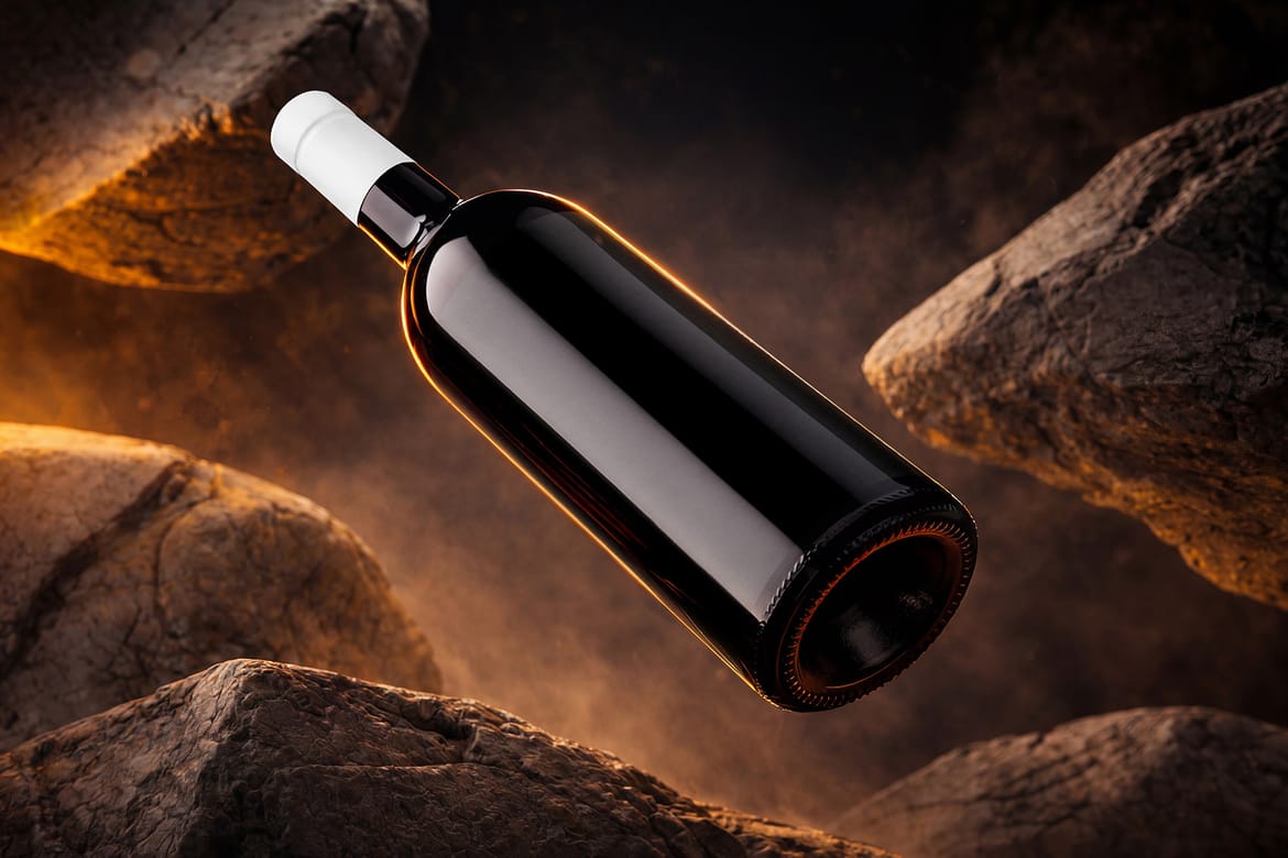Wine Bottle Mockup