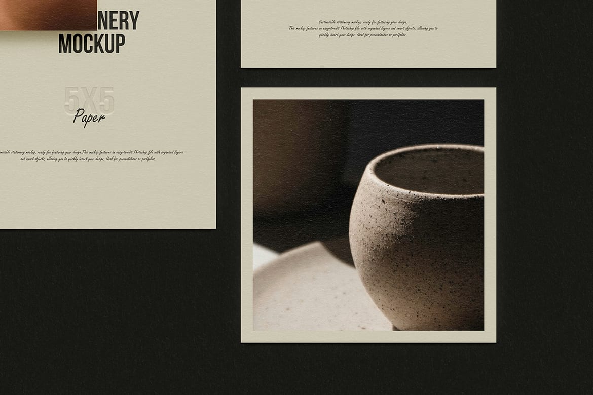 Square Paper Mockup