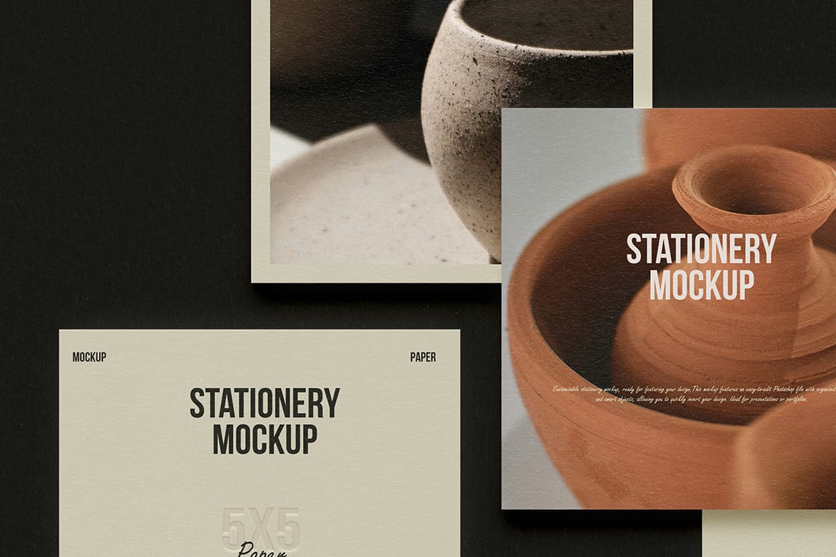 Square Paper Mockup