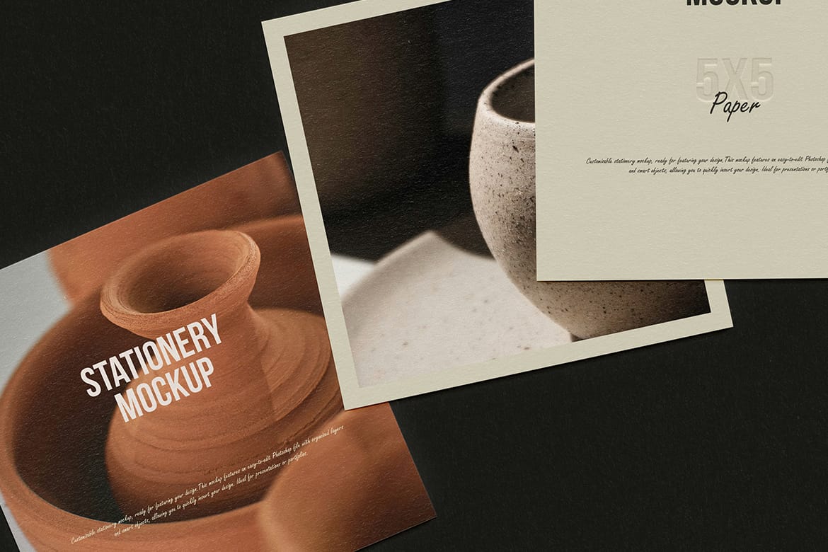 Square Paper Mockup