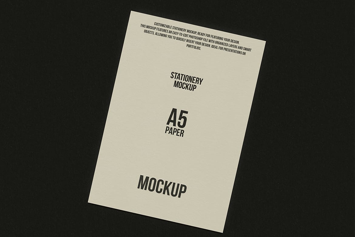 A5 Paper Mockup