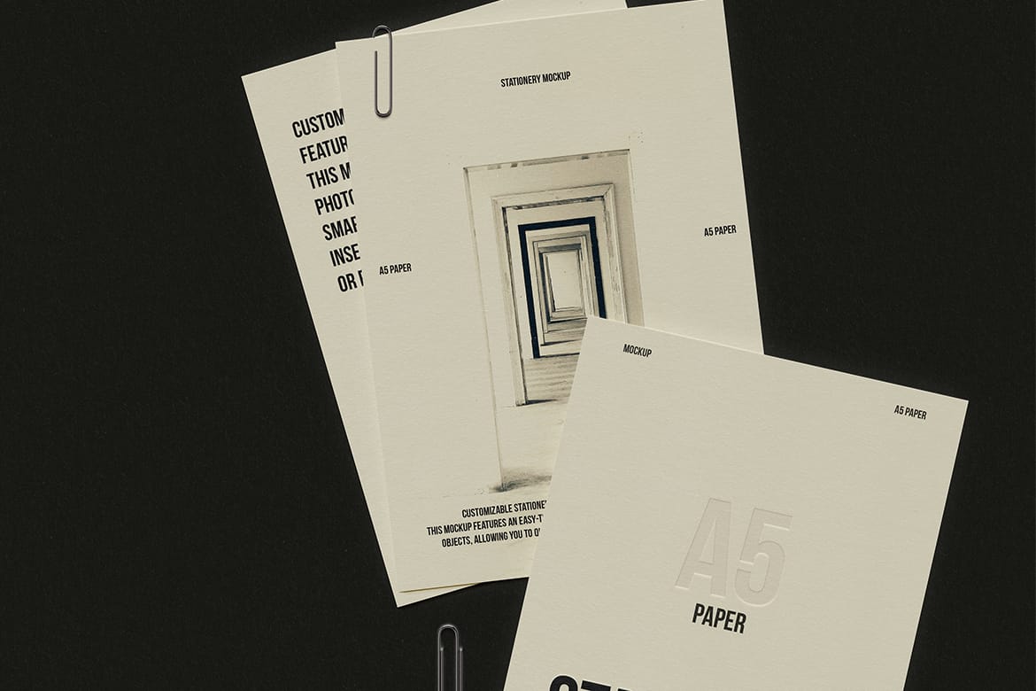 A5 Paper Mockup