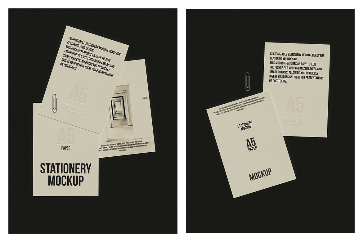 A5 Paper Mockup