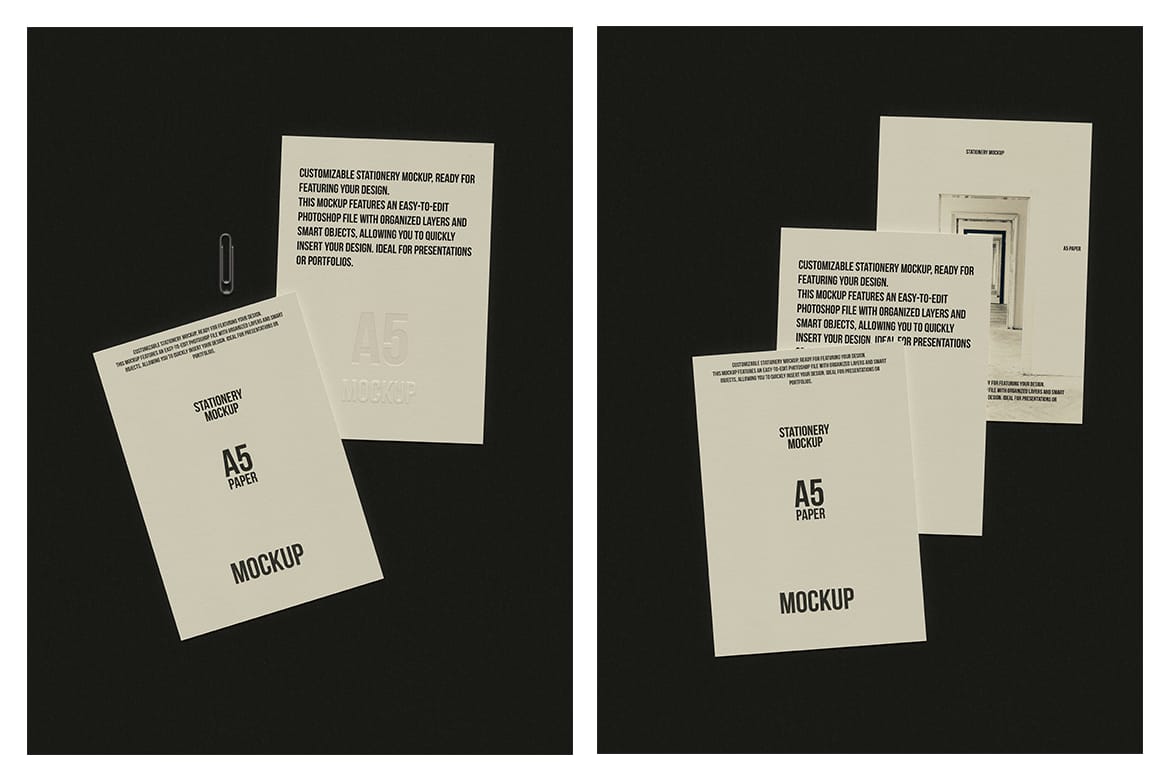 A5 Paper Mockup