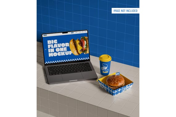 Fast Food Branding Scene Mockup