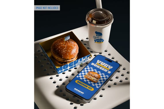 Fast Food Branding Scene Mockup