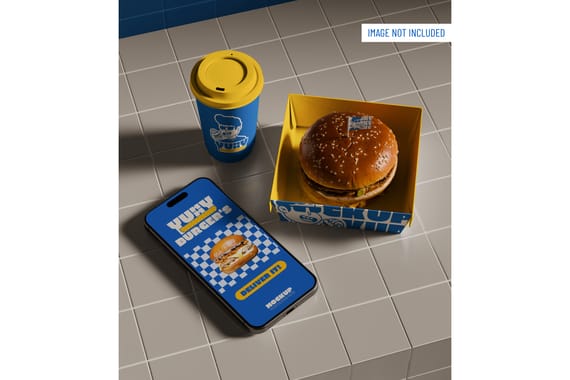 Fast Food Branding Scene Mockup