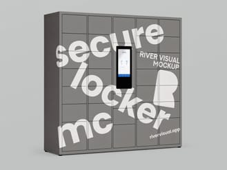 Secure Locker Free Mockup