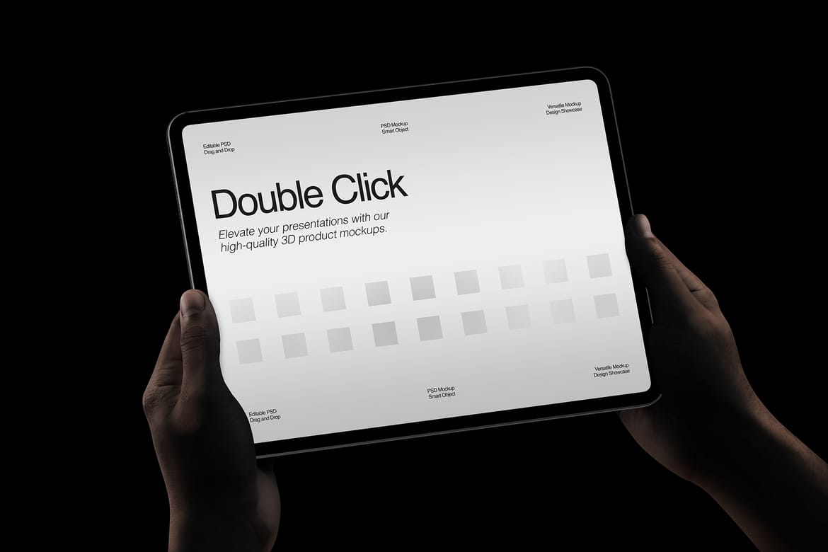 Hand Holding Device Mockup