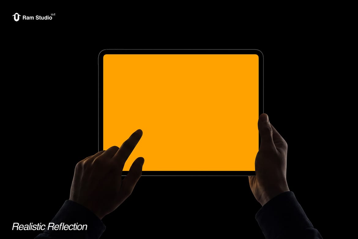 Hand Holding Device Mockup